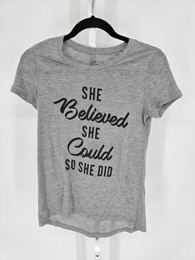She Believed She Could So She Did Womens Sz S Short Sleeve T Shirt by Zoe + Liv